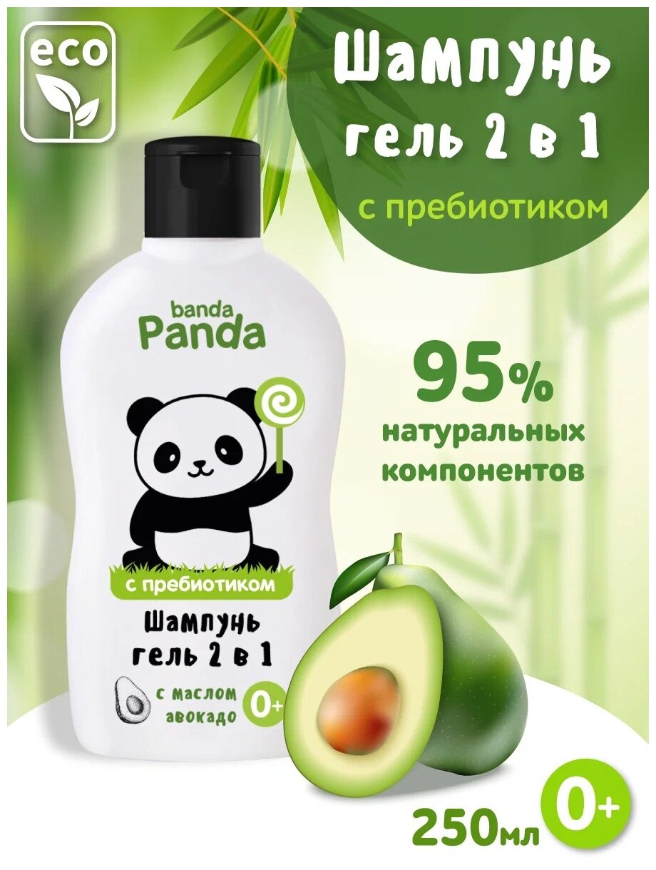 Banda Panda Детское средство для купания и шампунь 2 в 1