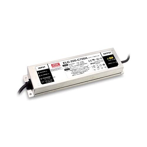 LED-драйвер Mean Well ELG-200-C700A-3Y AC-DC 200.2Вт led драйвер mean well elg 150 c700a 3y ac dc 149 8вт