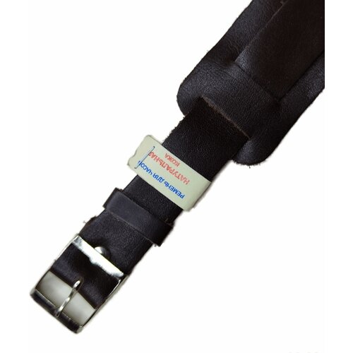 Ремешок Знамя, фактура гладкая, диаметр шпильки 1.5 мм, размер 18мм, коричневый