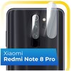 Защитное стекло на камеру телефона Xiaomi Redmi Note 8 Pro / Противоударное стекло для задней камеры Сяоми Редми Нот 8 Про / Прозрачное - изображение