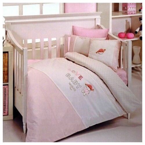 фото Детское постельное белье в кроватку "love baby" maison d'or
