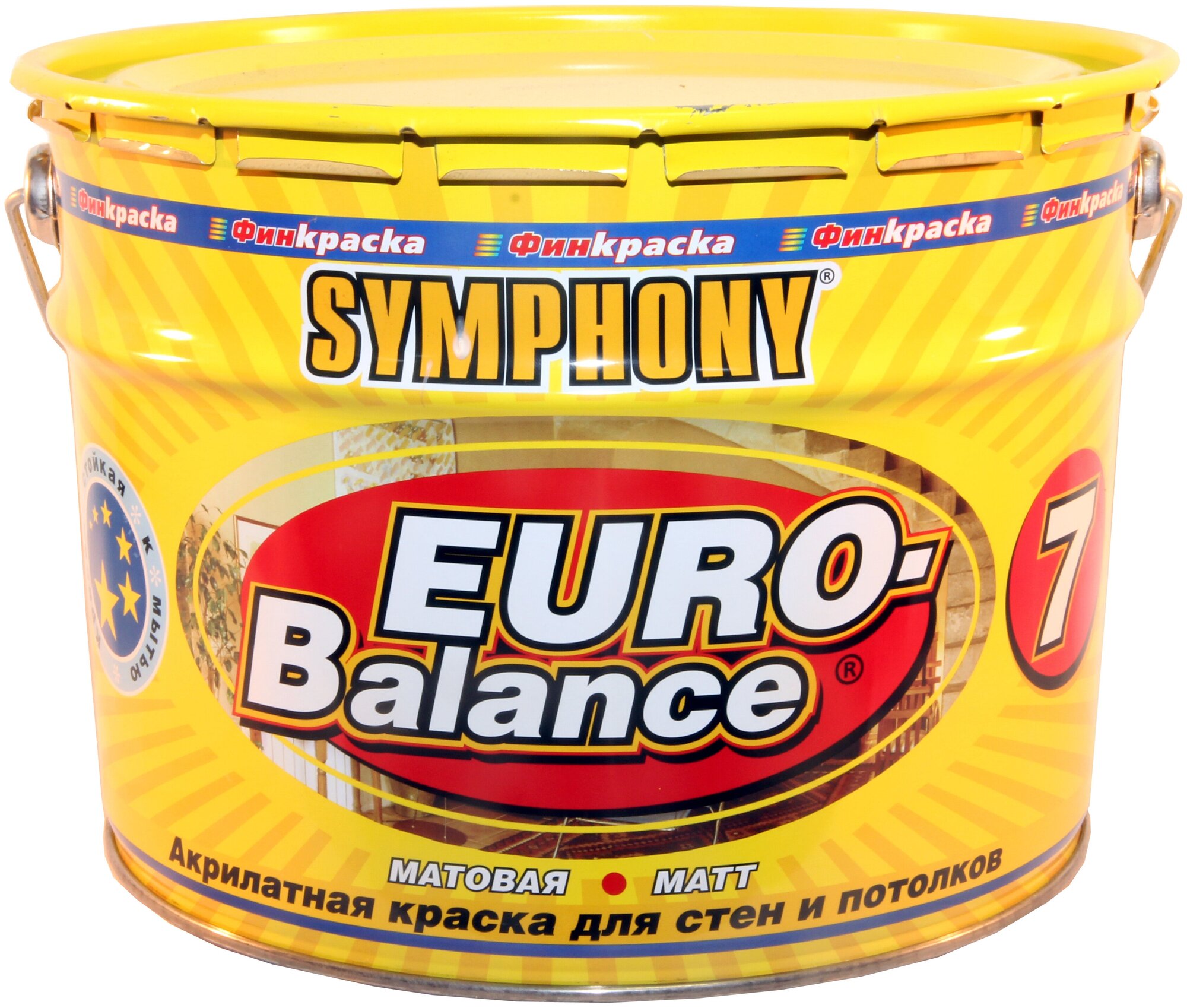 SYMPHONY EURO BALANCE 7 акрилатная матовая краска (10/9л мет. база А)