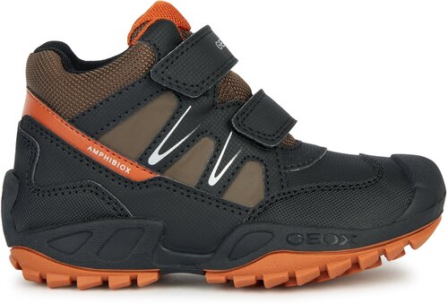 Туфли GEOX, демисезонные, размер 31, черный, оранжевый