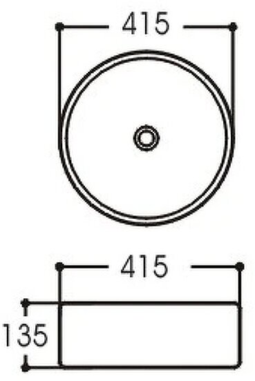 Раковина Акватек 41 белый глянец AQ5558-00 - фотография № 2