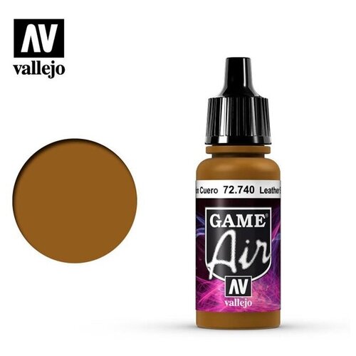 Краска Vallejo серии Game Air - Leather Brown 72740 (17 мл)