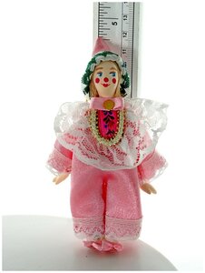 Фото Кукла-подвеска сувенирная Потешного промысла клоун в панамке.