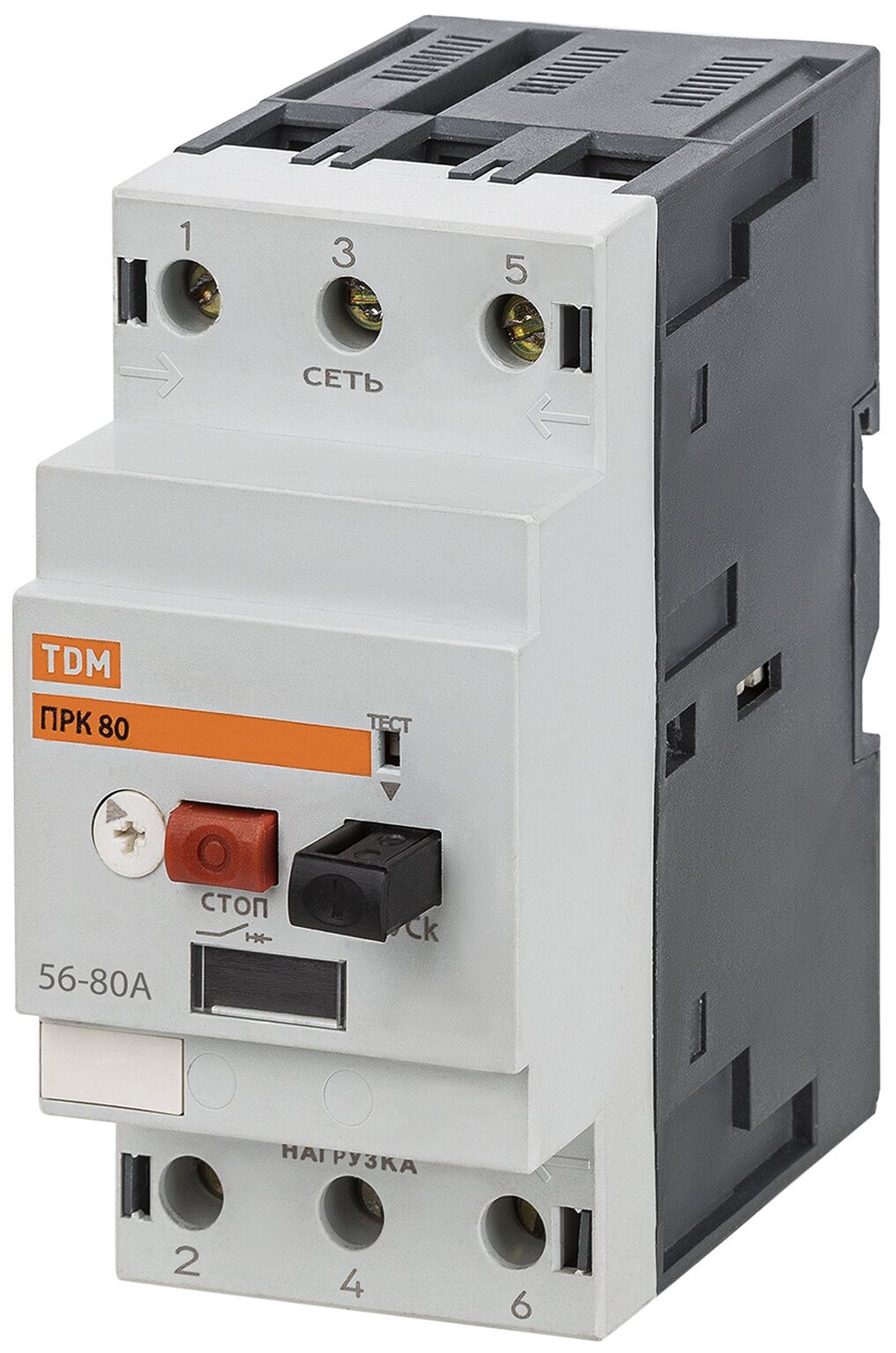 Пускатель ПРК80-80 In=80A Ir=56-80A Ue 660В TDM SQ0212-0025 (1 шт.) - фотография № 4