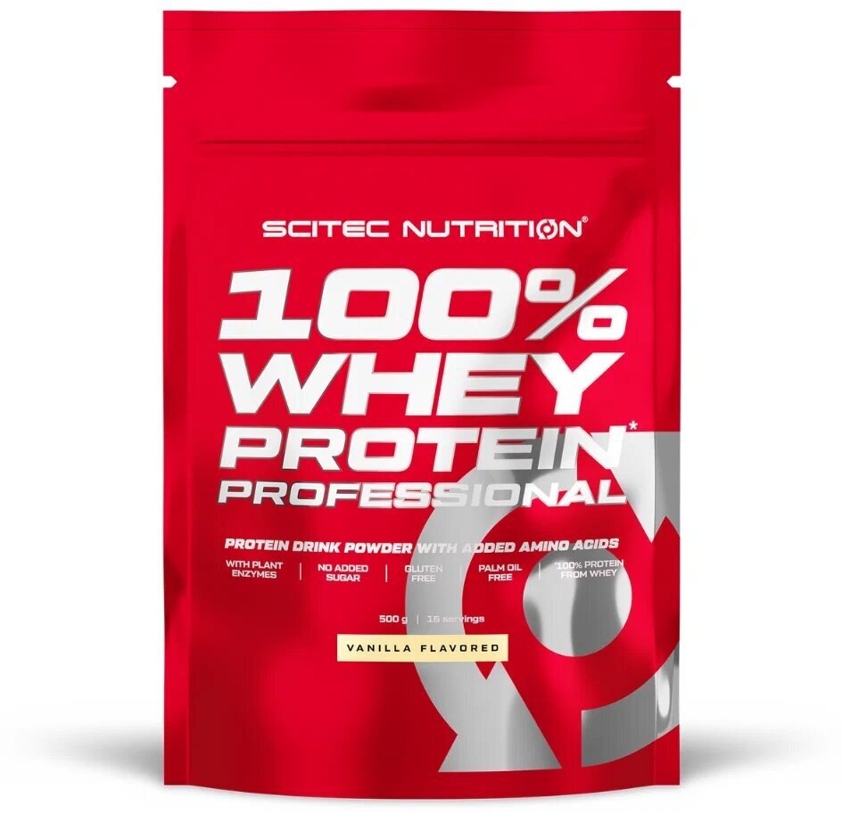 100% Whey professional Scitec, 500 g (ваниль)