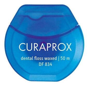 Нить межзубная CURAPROX DF 834 мятная, 50 м