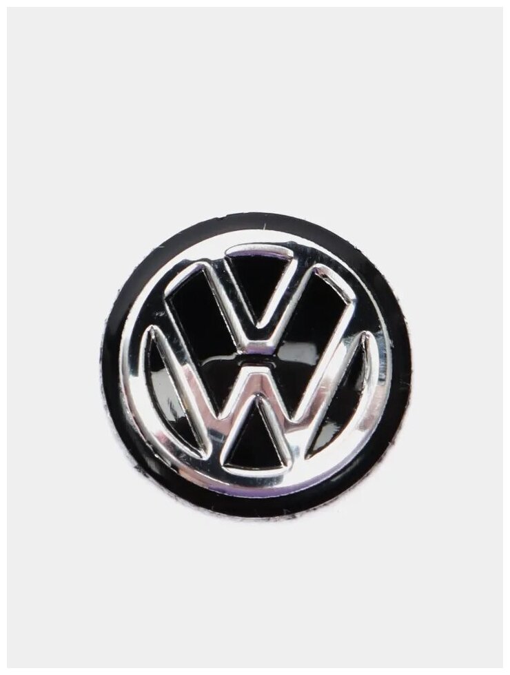 Эмблема Volkswagen на ключ зажигания, черный, 14 мм