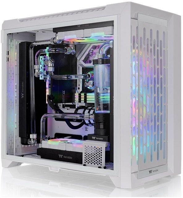 Корпус Thermaltake CTE C750 TG ARGB белый без БП