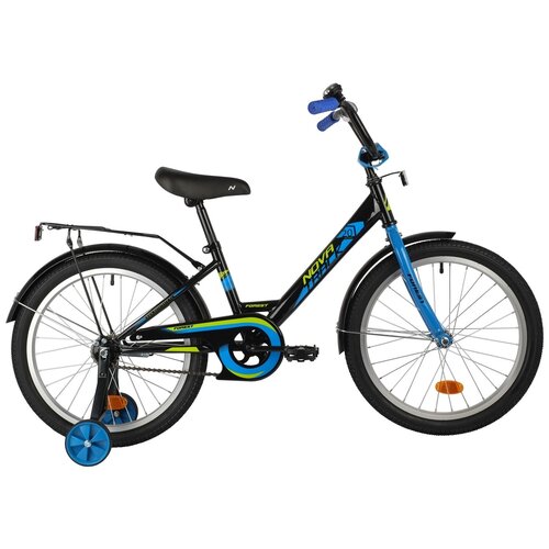 Детский велосипед Novatrack Forest 20 (2021) черный в собранном виде