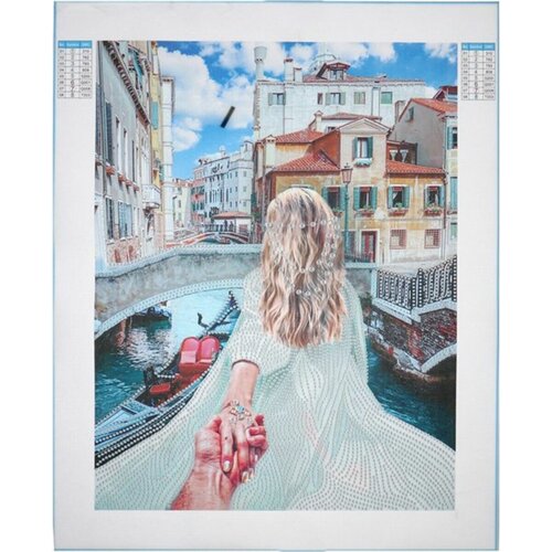 Алмазная мозаика форменными стразами «Романтика Венеции» 30х40 см (комплект из 2 шт) комплект aquamarine романтика венеции