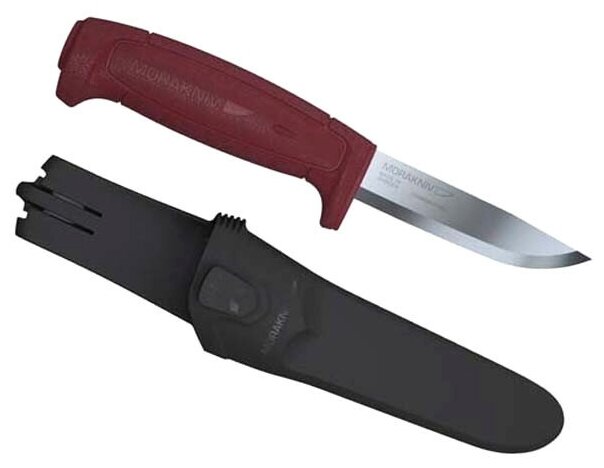 Нож туристический Morakniv "Basic 511", цвет: красный, длина лезвия 9,1 см