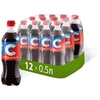 Газированный напиток Очаково Cool Cola, 0.5 л, пластиковая бутылка, 12 шт.