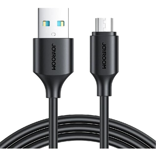 кабель для зарядки micro usb joyroom s um018a9 2м 2 4a белый Кабель для зарядки Micro USB Joyroom S-UM018A9 25см 2.4A черный