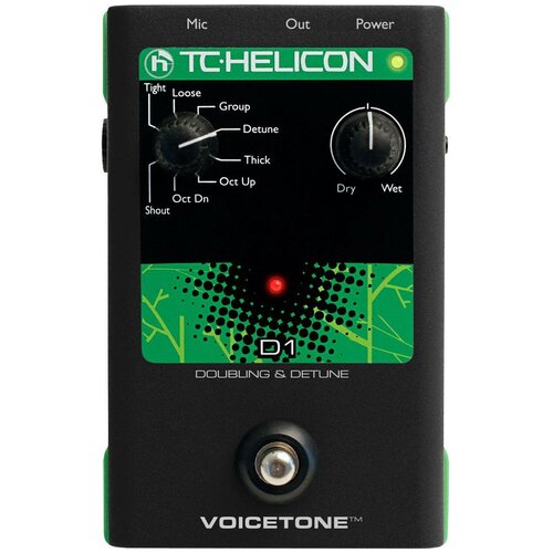 TC Helicon Voice Tone D1 напольная вокальная педаль эффекта дублирования голоса