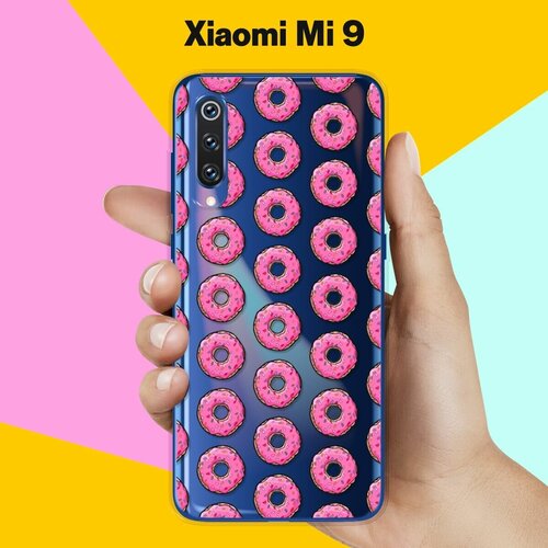 Силиконовый чехол Пончики на Xiaomi Mi 9 силиконовый чехол пончики на xiaomi mi 10 pro