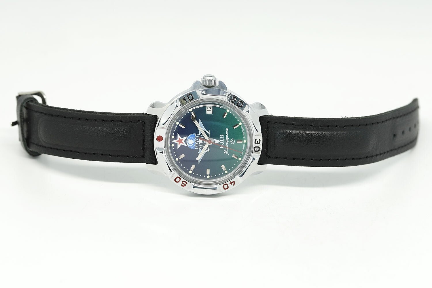 Наручные часы Восток 431021, черный, зеленый - фотография № 10