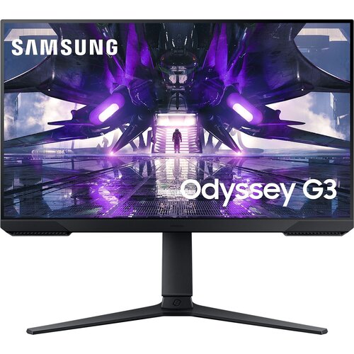 Монитор Samsung 24 Odyssey G3 S24AG320NI черный VA LED 1ms 169 HDMI полуматовая HAS Piv 250cd 178гр178гр 1920x1080 165Hz FreeSync Premium DP 45кг 2459400₽