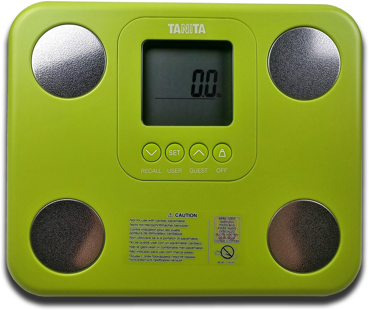 Весы электронные Tanita BC-730 GN, зеленый - фото №9