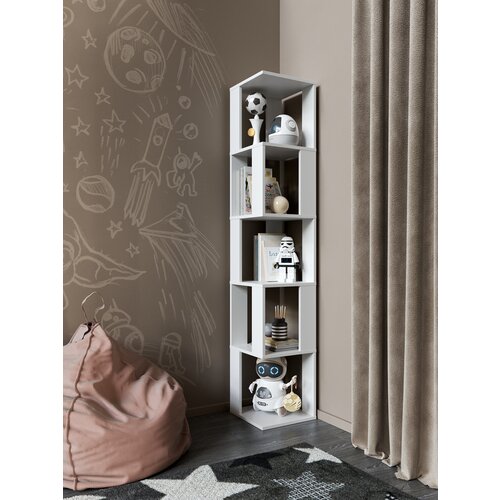 Стеллаж универсальный с полками белый