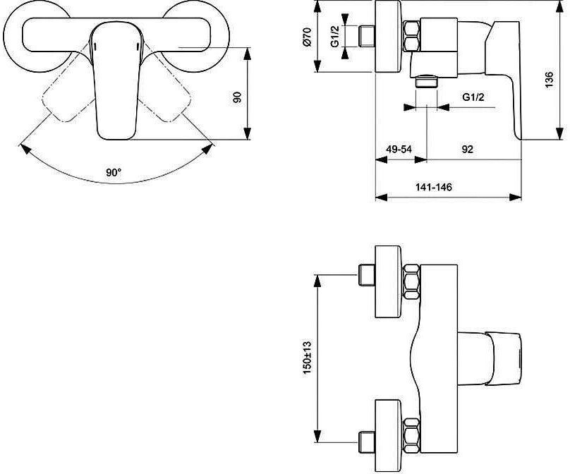 Смеситель для ванны Ideal standard - фото №6