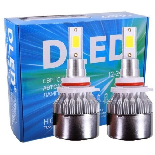 Автомобильная LED лампа DLED HB4 9006, C6 Original, 12V, 6500K, в наборе 2 шт