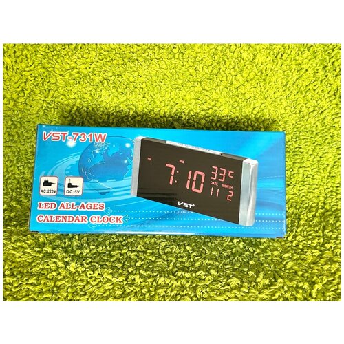 Часы электронные настольные VST-731W с красной подсветкой 125000₽