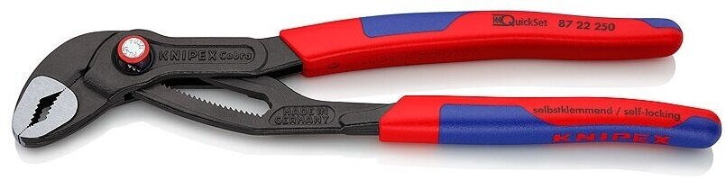 Клещи переставные KNIPEX COBRA QuickSet KN-8722250