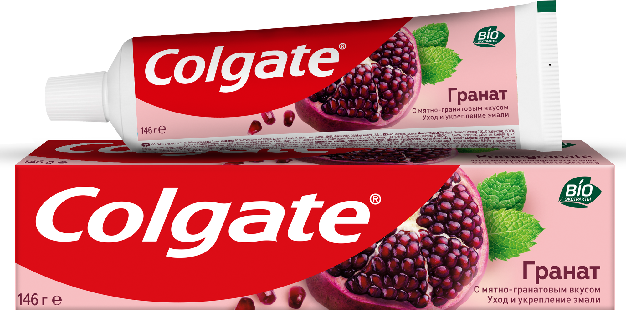 Зубная паста Colgate Гранат укрепляющая мятно-гранатовая
