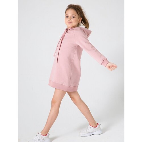 фото Худи vladelena пудровое с капюшоном, 116р