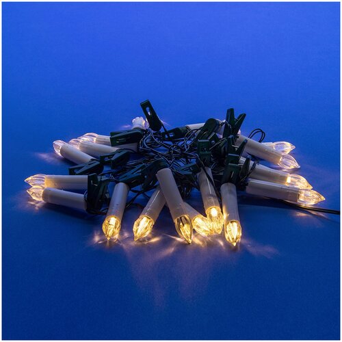 Электрогирлянда UNIEL ULD-S0400-020/SGA WARM WHITE IP20 CANDLES