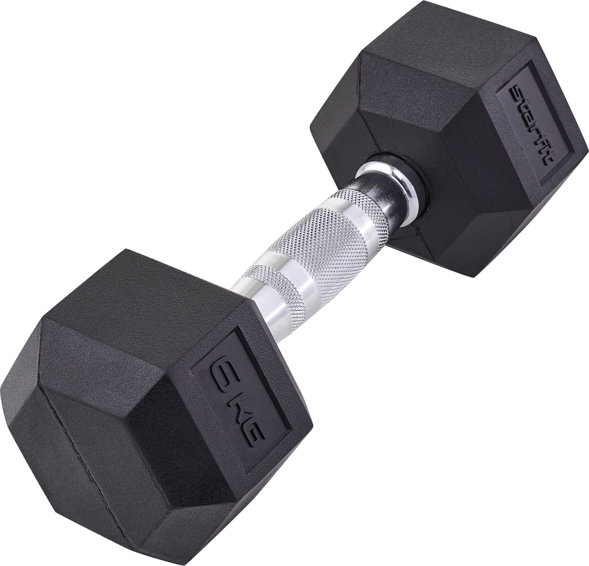 Гантель обрезиненная STARFIT DB-301 6 кг, черная