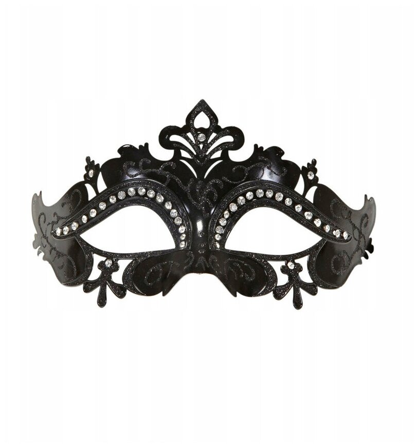 Черная маска на бал-маскарад (9613)