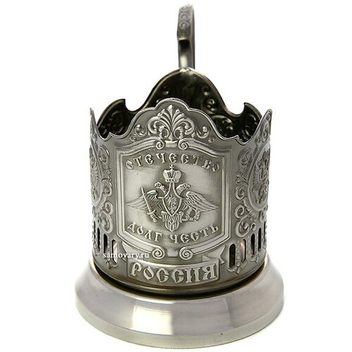 Никелированный Кольчугинский подстаканник 