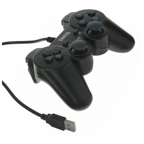Геймпад Dialog Action GP-A11 проводной вибрация для PC USB черный 168800₽