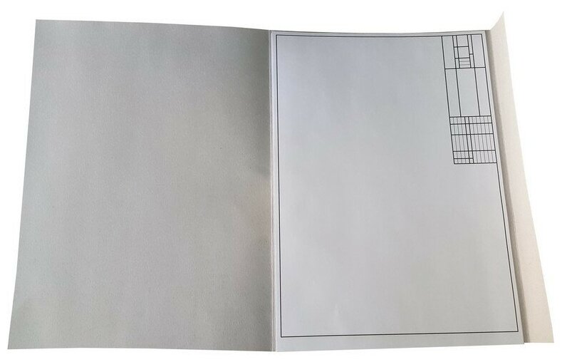 Бумага для черчения Альт, А3 (297 х 420 мм), 7 листов, с горизонтальным штампом, Арт. 4-7-080