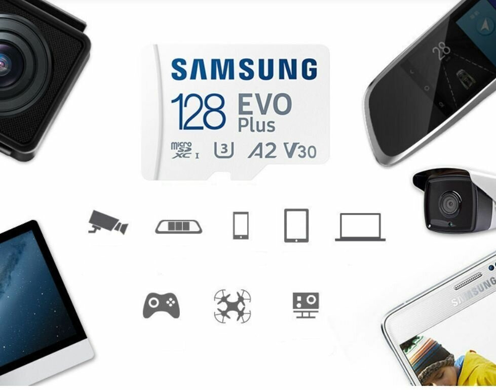 Карта памяти Samsung EVO Plus microSD