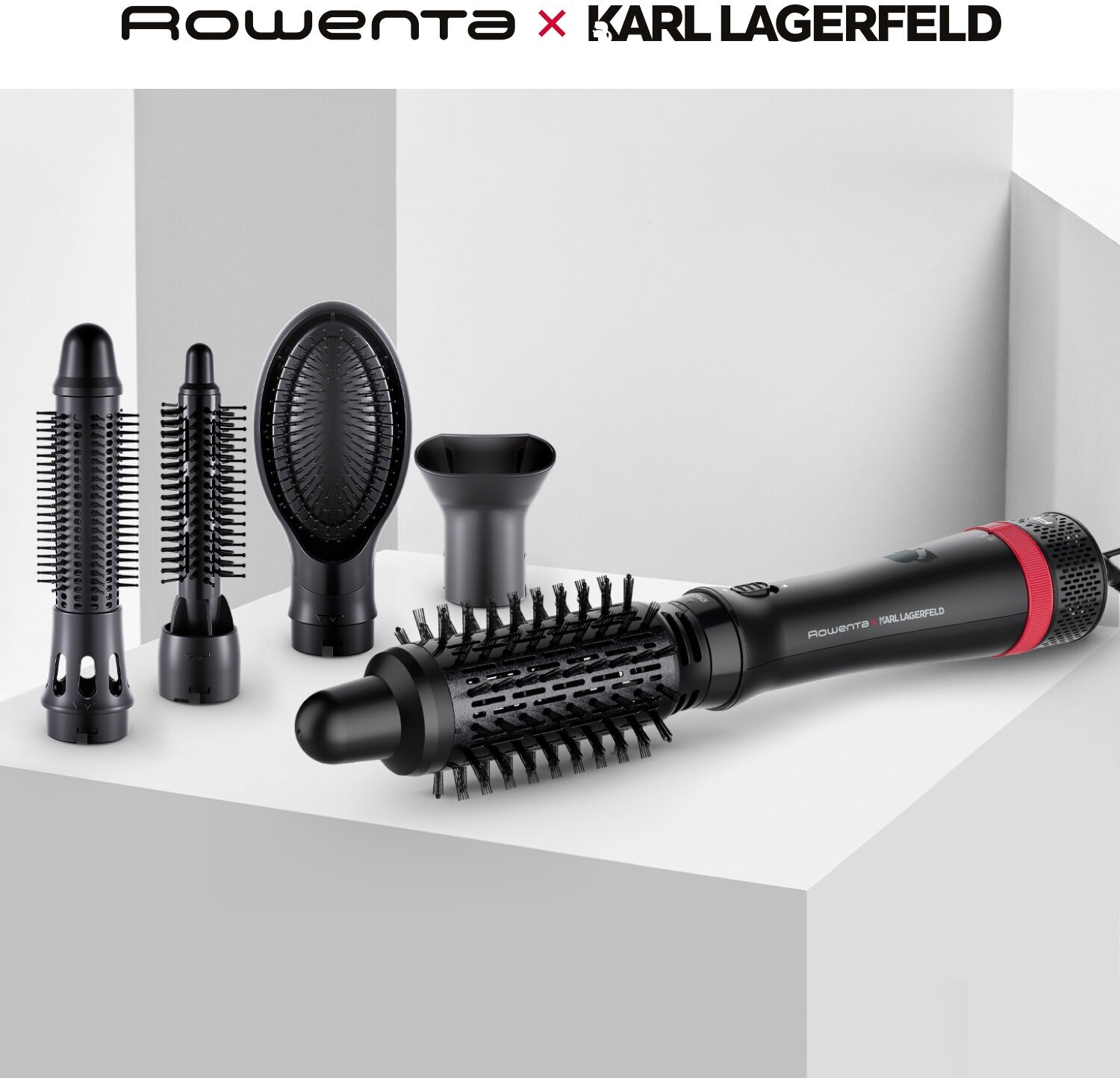 Фен-щетка Rowenta CF634LF0 Karl Lagerfeld Express Style, 800 Вт