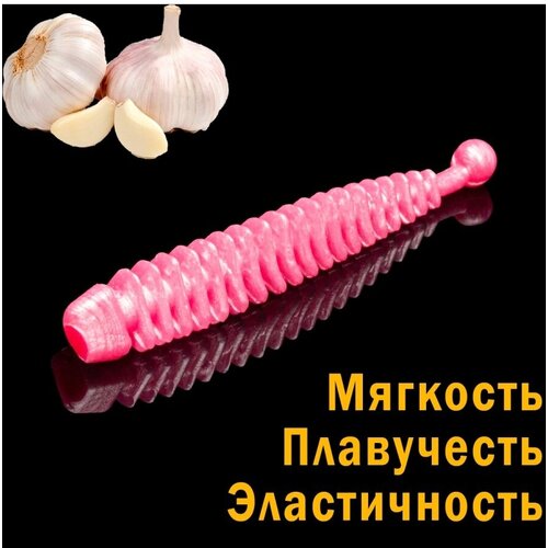 SOOREX PRO, Мягкие, ароматизированные приманки Tail, Перламутровые приманки со вкусом чеснока