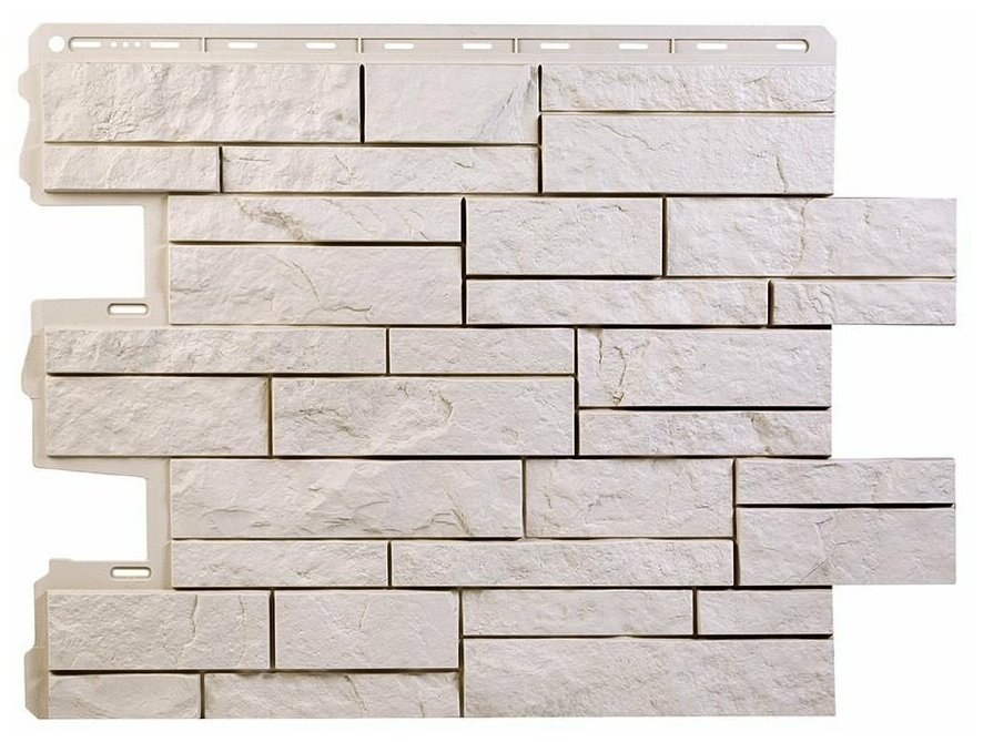 фото Панель фасадная Шотландия 796х591 мм кремовая