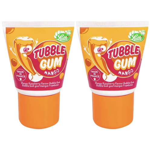 фото Жевательная резинка lutti tubble gum mango (франция), 35 г (2шт)