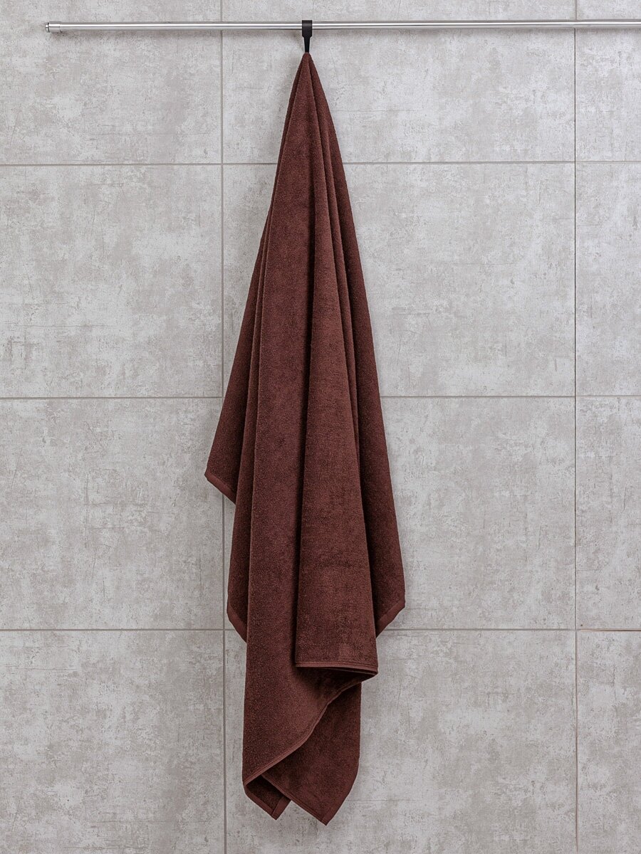 Махровое полотенце "пляжное" Sandal "люкс" 100*180 см, цвет - коричневый, плотность 420 гр.