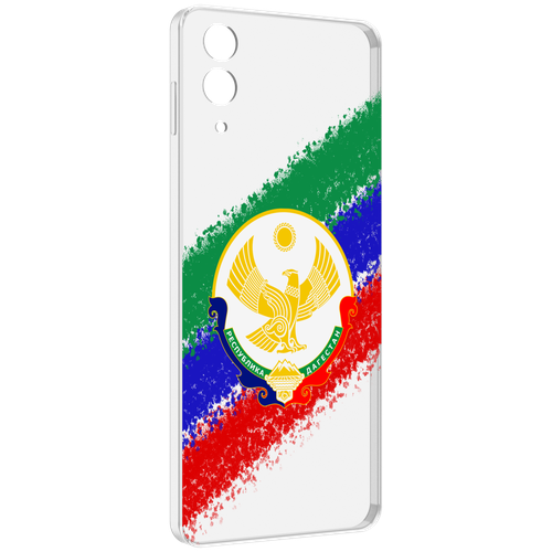 Чехол MyPads герб флаг Дагестана для Samsung Galaxy Z Flip 4 (SM-F721) задняя-панель-накладка-бампер