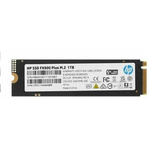 1024 ГБ SSD M.2 накопитель HP FX900 plus (7F617AA#AAB) ssd m 2 hp 512gb fx900 pro series