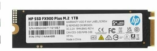 Накопитель SSD 1Tb HP FX900 Plus (7F617AA)