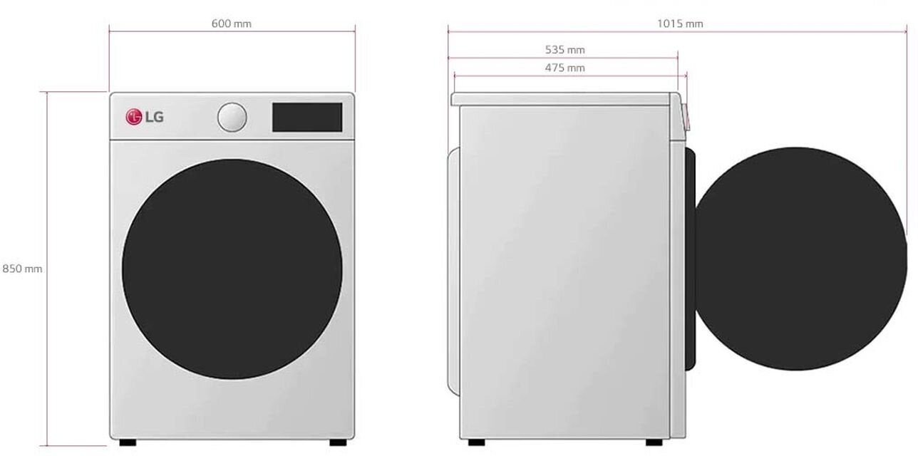 Стирально-сушильная машина LG F2V5GG2S - фотография № 3