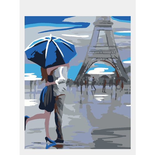 Картина по номерам Selfica "Свидание в Париже" 50х40см.