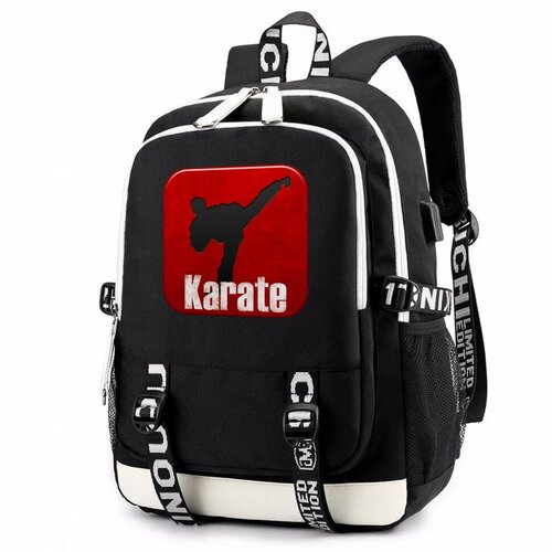 фото Рюкзак карате с usb-портом черный №7 noname